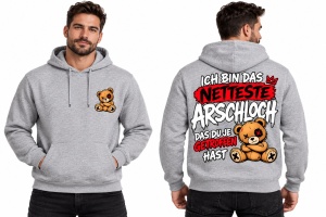 Kapusweatshirt Ich bin das netteste Arschloch