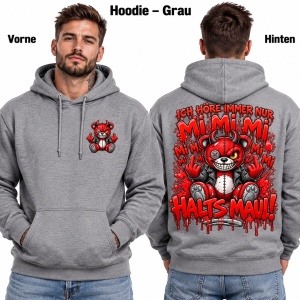 Kapusweatshirt Mi Mi Mi Halts Maul