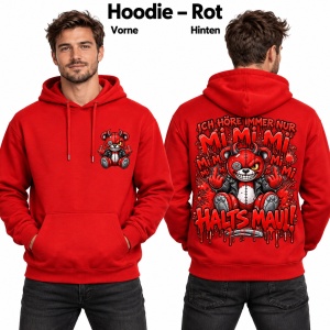 Kapusweatshirt Mi Mi Mi Halts Maul
