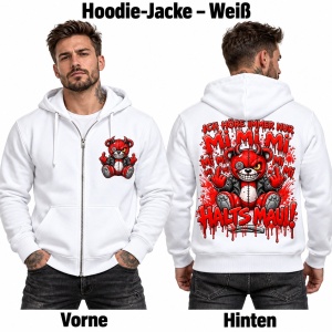 Sweatjacke mit Kapuze Mi Mi Mi Halts Maul Sweatjacke mit Kapuze Mi Mi Mi Halts Maul