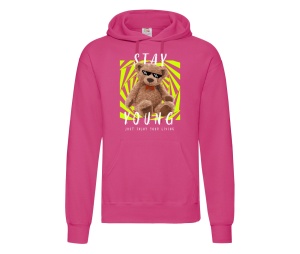 Kapusweatshirt Teddybär Stay Young