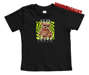 Baby Shirt Teddybär Stay Young