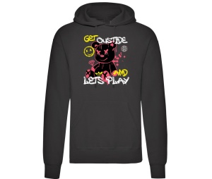 Kapusweatshirt Teddybär Lets Play