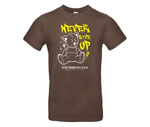T-Shirt Teddybär Never Give Up