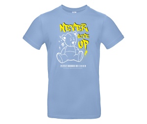 T-Shirt Teddybär Never Give Up