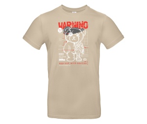 T-Shirt Teddybär Warning