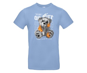 T-Shirt Teddybär On Fire