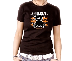 Damen Shirt Teddybär Lonely