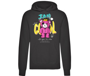 Kapusweatshirt Teddybär I Am Cool