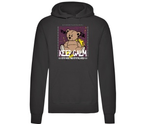 Kapusweatshirt Teddybär Keep Calm