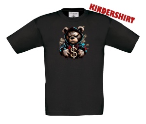 Kinder Shirt Teddybär Dollar