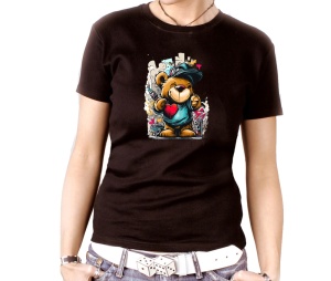Damen Shirt Teddybär Herz