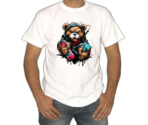 T-Shirt Teddybär Graffiti