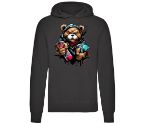 Kapusweatshirt Teddybär Graffiti