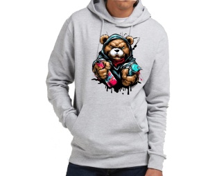 Kapusweatshirt Teddybär Graffiti
