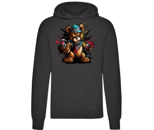 Kapusweatshirt Teddybär Graffiti