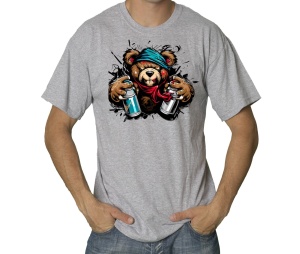 T-Shirt Teddybär Graffiti