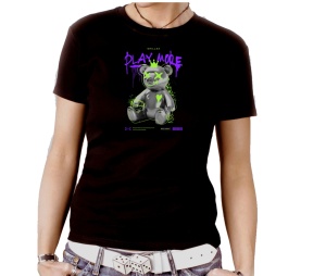 Damen Shirt Teddybär Play More