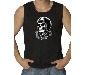 Muskelshirt Biker Skull
