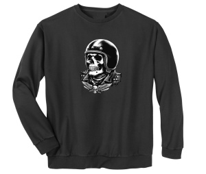 Sweatshirt Biker Skull