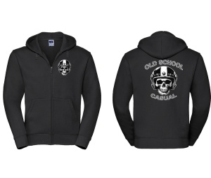 Sweatjacke mit Kapuze Biker Old School Casuals