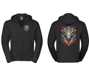Sweatjacke mit Kapuze Gothic