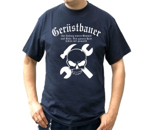 T-Shirt Gerüstbauer Am Anfang waren Himmel und Erde