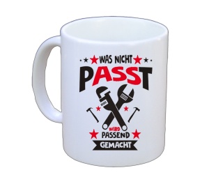 Tasse Was nicht passt wird passend gemacht