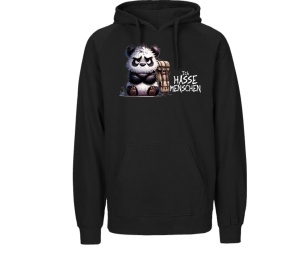 Kapusweatshirt Ich hasse Menschen Panda