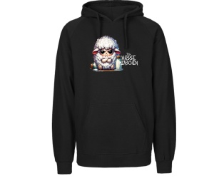 Kapusweatshirt Ich hasse Menschen Schaf