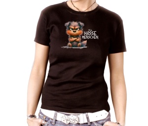 Damen Shirt Ich hasse Menschen Hund