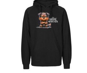 Kapusweatshirt Ich hasse Menschen Hund