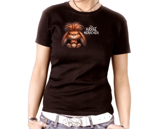 Damen Shirt Ich hasse Menschen Hase