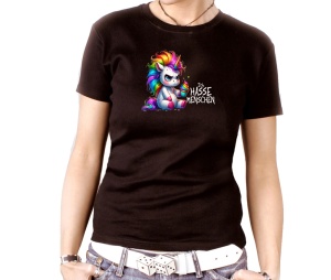 Damen Shirt Ich hasse Menschen Einhorn