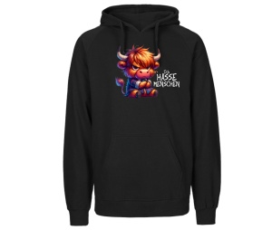 Kapusweatshirt Ich hasse Menschen Ochse