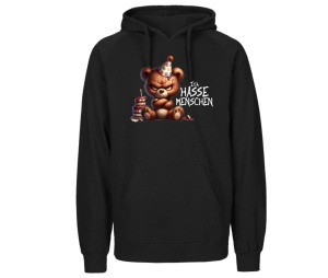 Kapusweatshirt Ich hasse Menschen Bär