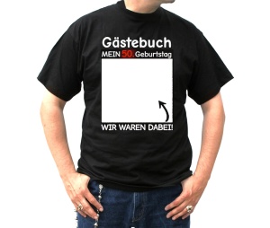 T-Shirt Gästebuch 50