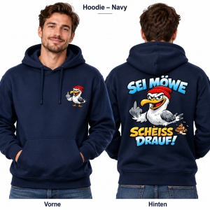 Kapusweatshirt Sei Möwe scheiss drauf