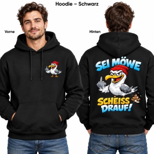 Kapusweatshirt Sei Möwe scheiss drauf