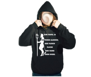 Kapusweatshirt Zum Teufel ja