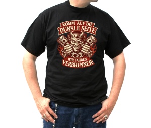 T-Shirt Komm auf die dunkle Seite T-Shirt Komm auf die dunkle Seite