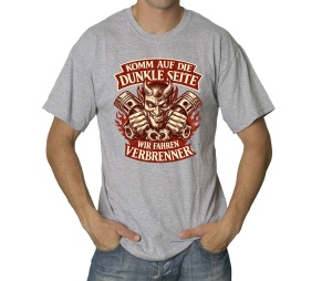 T-Shirt Komm auf die dunkle Seite