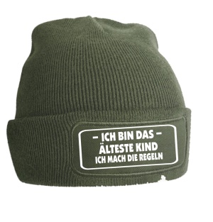 Wollmütze Ich bin das älteste Kind