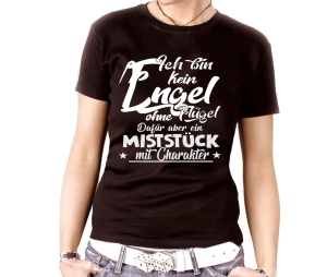 Damen Shirt Ich bin kein Engel ohne Flügel
