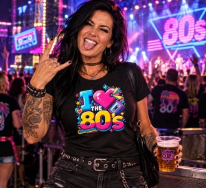 Damen Shirt I love the 80