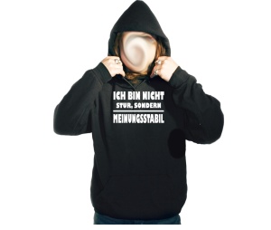 Kapusweatshirt Ich bin nicht stur