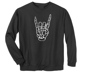 Sweatshirt Metal Knochenhand