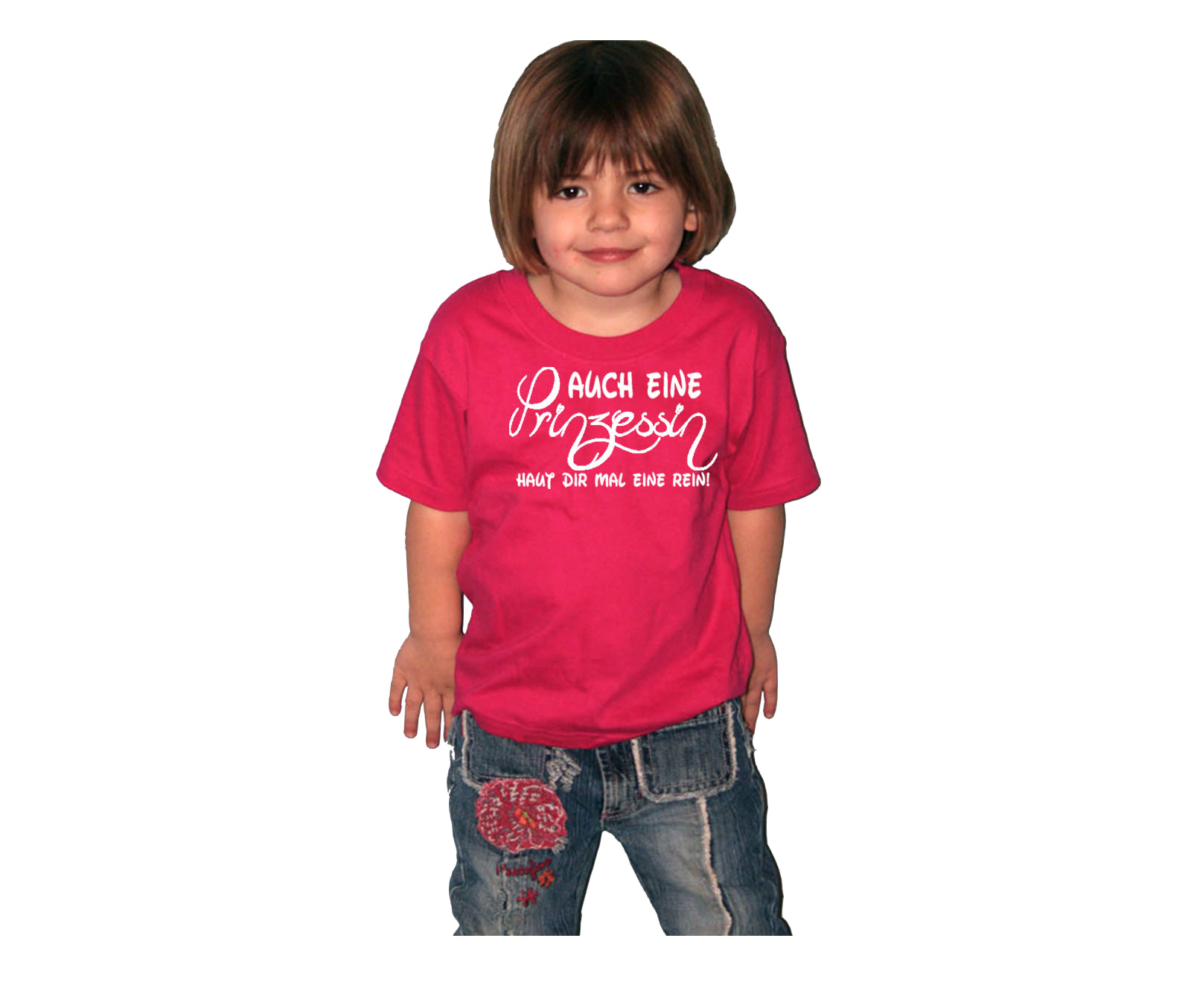 Kinder Shirt Auch eine Prinzessin haut dir