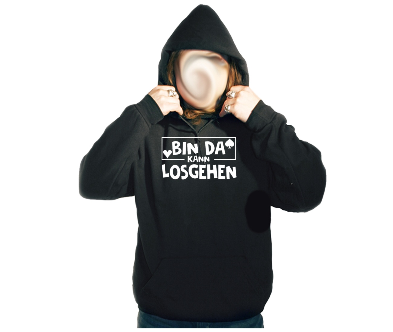 Kapusweatshirt Bin da kann losgehen