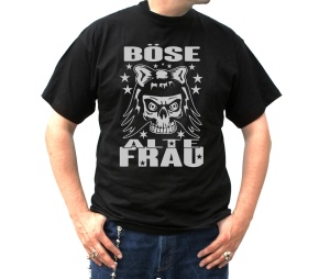 T-Shirt Böse alte Frau